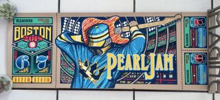 Pearl Jam Boston Fenway Park September 2018 Brad Klausen Concert Poster