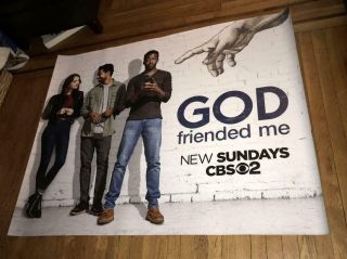Cbs Tv God Friended Me 5ft Subway Poster Violett Beane Brandon Micheal Hall 2018