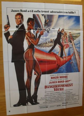 James Bond 007 View To A Kill French Movie Poster 