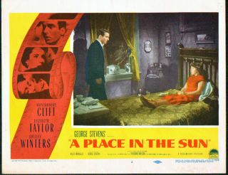 A Place In The Sun 1951 Lobby Card Montgomery Clift/shelley Winters
