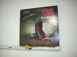 Ozzy Osbourne Signed Lp Blizzard Of Ozz 1981