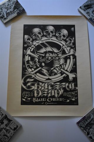 Grateful Dead Blue Cheer Rick Griffin Poster Vintage Bill Graham Fillmore