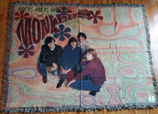 The Monkees And Davy Jones; Throw/blanket;colorful; Very Rare