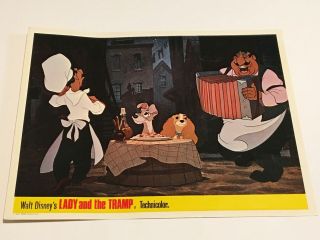 Lady And The Tramp Technicolor 1963 Lobby Card 3 Walt Disney Animation