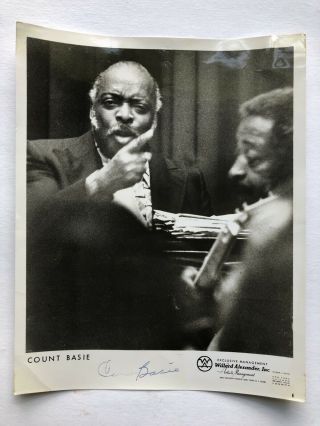 Count Basie Signed Autograph 8x10” Glossy Photo With Letter