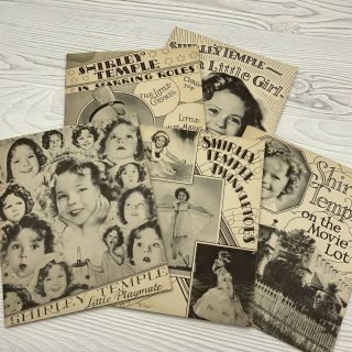 Vintage 1936 Shirley Temple Autobiography Movie Photo Pamphlet Book Set