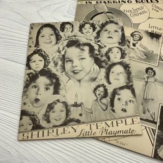 Vintage 1936 Shirley Temple Autobiography Movie Photo Pamphlet Book Set 7