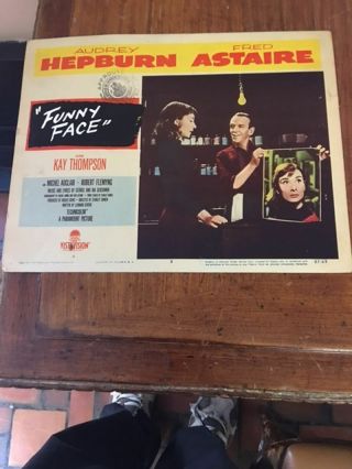 Funny Face Lobby Card Fred Astaire Audrey Hepburn 1957