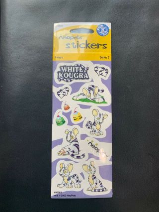 Sdcc 2019 Exclusive Neopets Sticker Set White Kougra Series 3