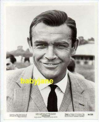 Sean Connery 8x10 Photo As James Bond 007 1964 Goldfinger Portrait
