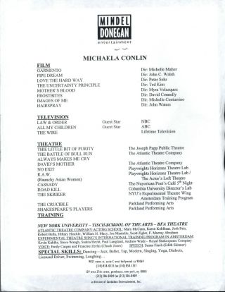 Michaela Conlin - 8x10 Headshot Photo w/ Resume - The Lincoln Lawyer 2