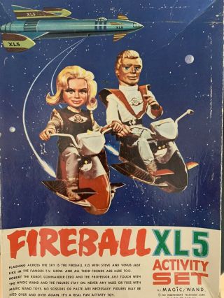 Vintage Fireball Xl5 Activity Set By Magic Wand 1963 Supermarionation