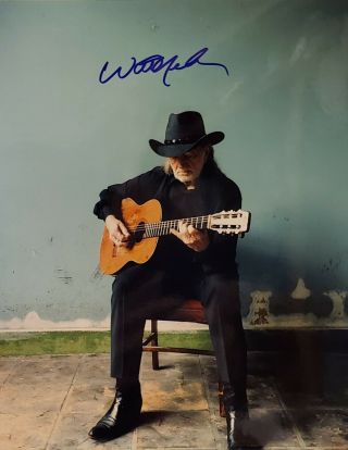 Signed Willie Nelson 11x14 Photo Country Legend Autographed