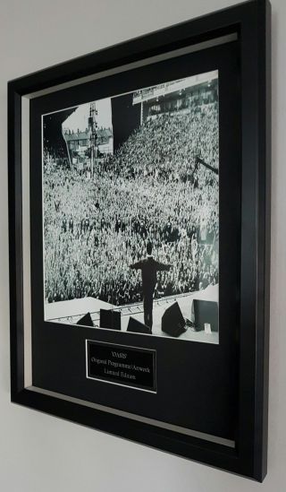 Oasis Framed Knebworth Maine Road Programme Artwork - Noel Gallagher