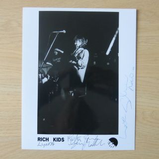 Rich Kids 8x10 Emi Press Promo Photo Signed Sex Pistols