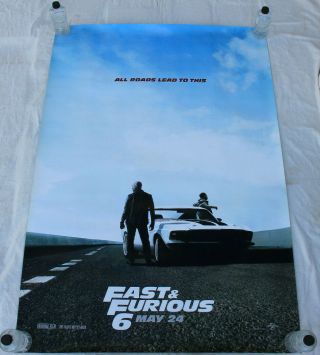The Fast & Furious 6 Tyrese Roman Ludacris Tej Bus Shelter Movie Poster 4 