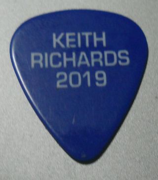 Official Keith Richards Rolling Stones 2019 No Filter Tour Guitar Pick