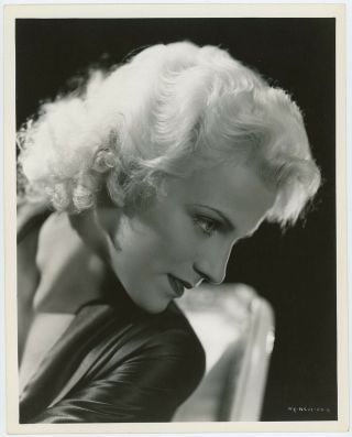 Platinum Blonde Jean Carmen Vintage 1934 Photograph Harlow Look - A - Like Glamour