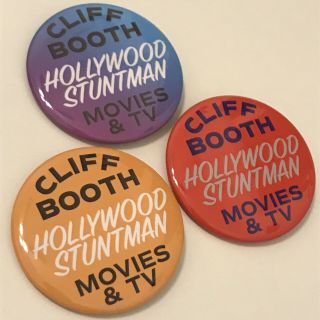 3 Once Upon A Time In Hollywood Button Pins Cliff Booth Beverly Cinema