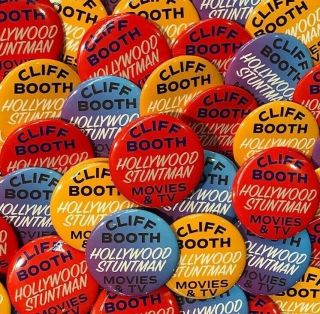 3 ONCE UPON A TIME IN HOLLYWOOD BUTTON PINS CLIFF BOOTH Beverly Cinema 2