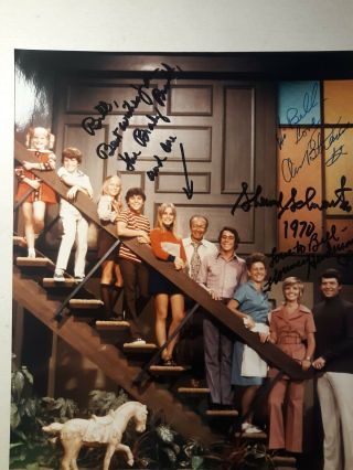 The Brady Bunch Cast Signed 8x10 Color Photo Ann B Davis,  Florence Henderson,  1