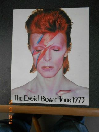 1973 David Bowie Aladdin Sane Tour Book & Ticket Stub