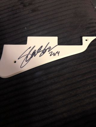 Slash Signed Autographed Pickguard Guitar Guns N Roses 2014 Smudge
