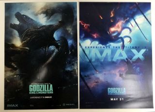 Godzilla King Of The Monsters Imax Poster 13 " X 19 " Number 30 Of 500,  Bonus