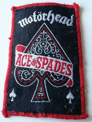 Vintage Motorhead Ace Of Spades Patch 70 