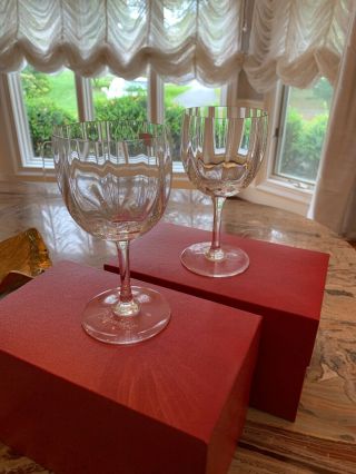 2 Baccarat Montaigne Glasses Brand Crystal Wine Water