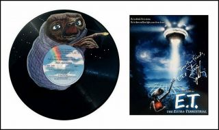 Steven Spielberg E.  T.  Authentic Signed Autograph With Hand Painted Vinyl
