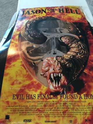 Jason Goes To Hell Table Top Display Standee 2002 Never Put Together