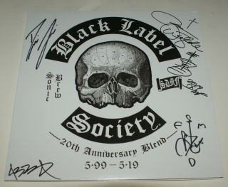Black Label Society Zakk Wylde Signed Sonic Brew Vinyl 20th Anniversary Blend