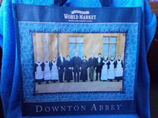 Downton Abbey Blue Tote Bag Cost Plus World Market Exclusive