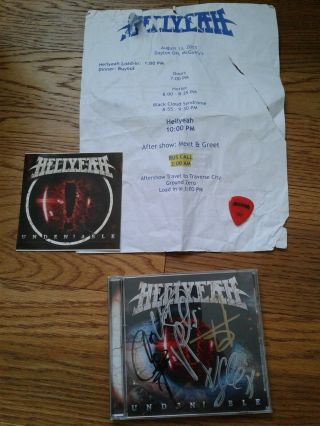 Hell Yeah Autographed By All Members Including Vinnie Paul Undeniable Cd & More