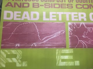 REM R.  E.  M.  Dead Letter Office Authentic & Rare Promo Poster 1987 5