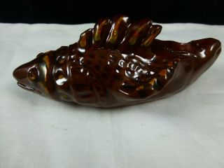 Ned Foltz Redware Clay Fish Whistle Unusual 2006 - 5 