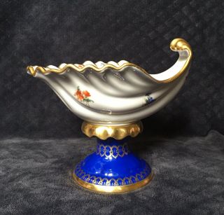 Rare Vintage Rudolf Wachtner Rw Bavaria Shell Dish Footed Centerpiece Compote