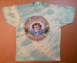 Vintage 1988 Grateful Dead Tie - Dye T - Shirt – Skull And Roses – Fotl,  Size L