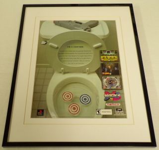 2000 Point Blank 3 Playstation Ps1 Framed Vintage Advertisement