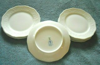 VINTAGE HAWTHORN A.  RAYNAUD CERALENE LIMOGES WHITE LUNCH SALAD PLATES (8) 2