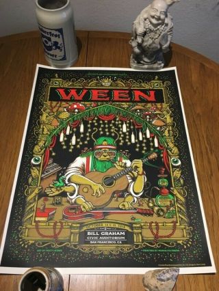 Ween 2016 San Francisco,  Ca Concert Poster Print Matt Leunig