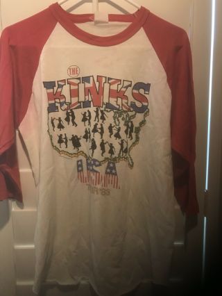 The Kinks Vintage Concert Jersey 1983 State Of Confusion Tour Large