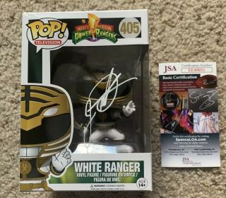 Jason David Frank Signed Autograph White Ranger Power Rangers Funko Pop Jsa
