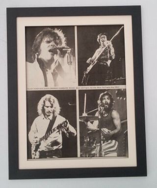 Creedence Clearwater Revival 1973 Newspaper Poster Framed Fast