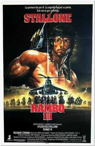 Rambo Iii - 1988 - 27x41 Italian Movie Poster - Sylvester Stallone
