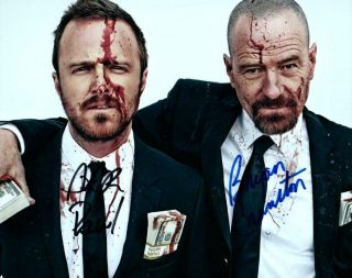 Bryan Cranston Aaron Paul Signed 8x10 Photo Picture Autographed And