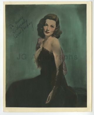 Gene Tierney - American Film And Stage Actress - Signed 8x10 Photograph