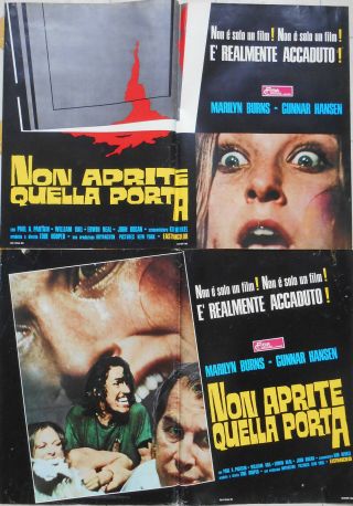 Texas Chainsaw Massacre 4 X Fotobusta Italy 1975 Tobe Hooper