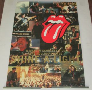 Rolling Stones Official Japan Promo Only Not Prize Poster Shine A Light